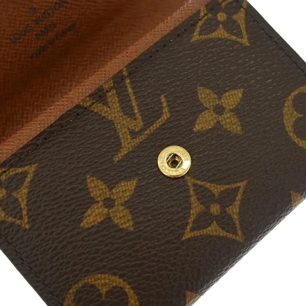 Louis Vuitton Monogram Porte Monnaie Plat Coin Case Wallet - Picture 4 of 7